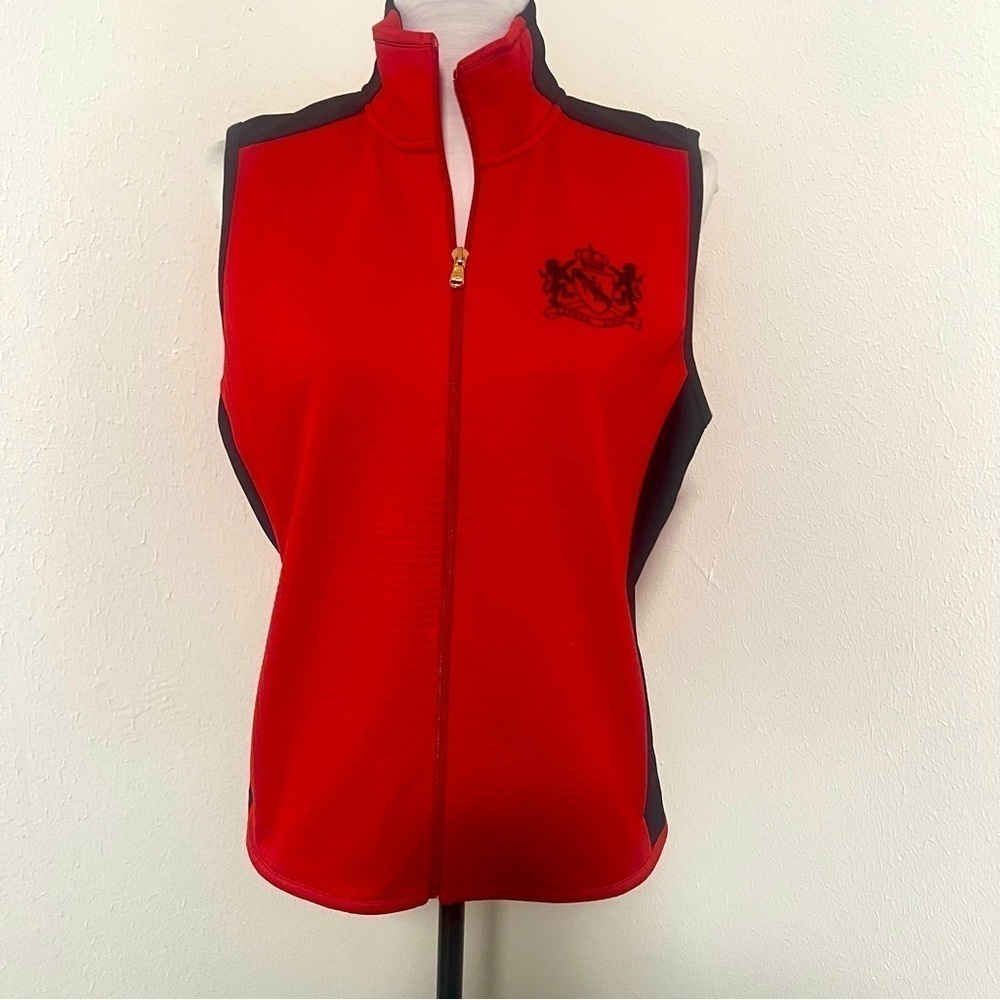 Lauren Ralph Lauren Active Women Large Embroidered Logo Front Vest & Back Neck